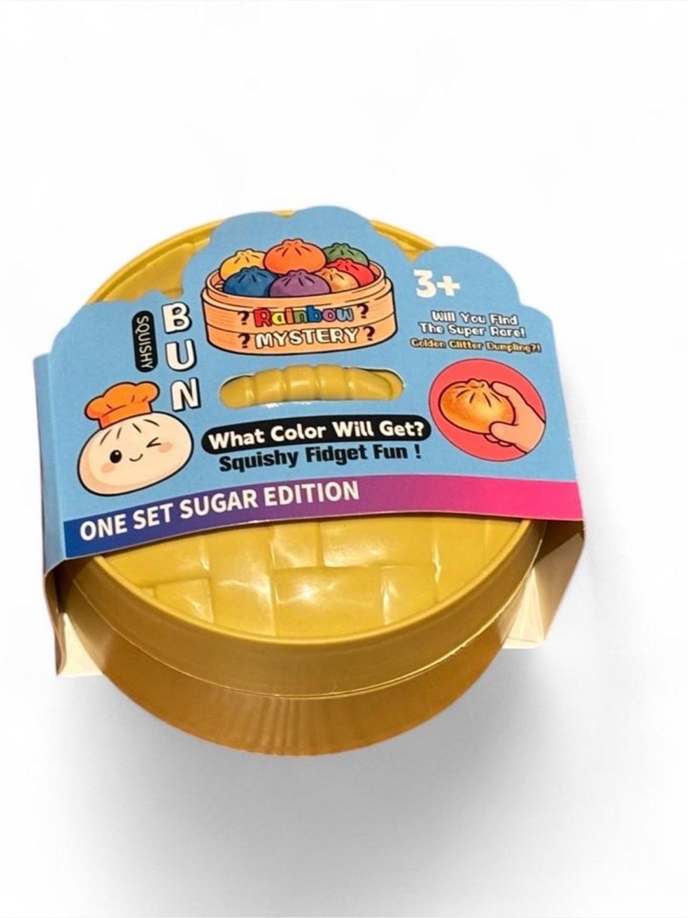 Rainbow Mystery Squishy Bun - Gold Sugar Edition